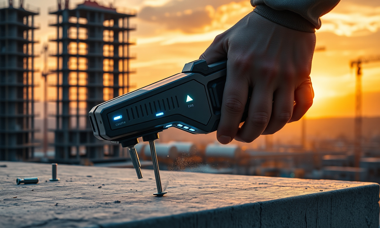 Inovação na construção: equipamento para fixar pinos com precisão